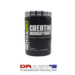 مکمل ورزشی نوترابایو کراتین مونوهیدراتNUTRABIO CREATINE MONOHYDRATE300gr