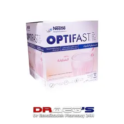اپتی فست  نستله  شیک پودر توت فرنگی|غذای کمکی کم کالری برای کنترل وزن وکاهش وزن NESTLE OPTIFAST STRAWBERRY