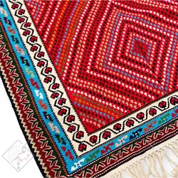 گلیم دستبافت طرح بوته ریز|جنس آکریلیک |عرض 120 ارتفاع 230 - صفحه رسمی شرکت مهدگلیم