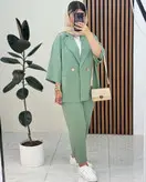 کت و شلوار زنانه دخترانه فانتزی لش زیبا و مجلسی کالکشن شیک پوشان