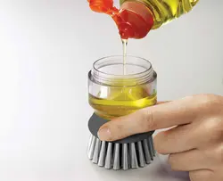 برس شستشوی مخزن دار با پایه نگه دارنده جوزف جوزف Joseph Joseph, Dispensing Washing-up Brush With Storage Stand