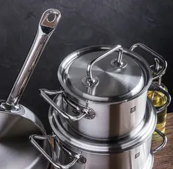 سرویس قابلمه ۹ پارچه استیل زولینگ مدل تویین کلاسیک ZWILLING TWIN CLSSIC