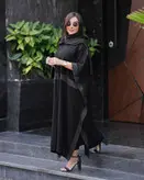 کفتان مشکی زنانه مدل صحرا