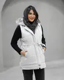 پافر بلند زمستانی زنانه کلاهدار ضدآب-کد ۳۵۶