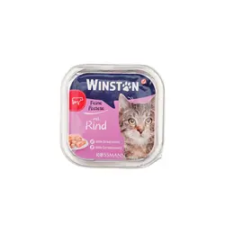 ووم گربه با طعم گوشت 100 گرمی وینستون (winston)