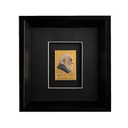 تابلو تمبر کلکسیونی طلا، نقش برجسته استاد هوشنگ ابتهاج (سایه)