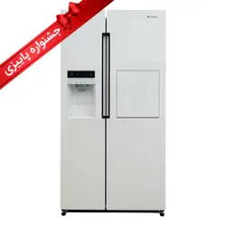 یخچال و فریزر ساید بای ساید 27 فوت اسنوا سری هارمونی مدل S1DI-S110-W