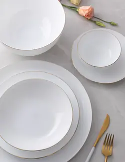 سرویس پذیرایی لب طلا Gold Rim (قالب گرد)