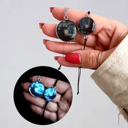 گردنبند پرستاره شب تاب آبی ونکوک