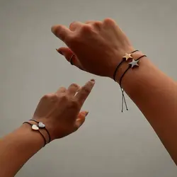 دستبند مینیمال قلب و ستاره