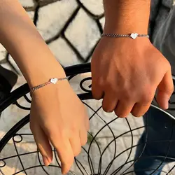 دستبند ست استیل قلبی کیوت