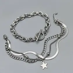 دستبند استیل چهارتایی