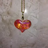 گردنبند رزینی طرح سنگ اوپال