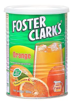 پودر شربت فوستر کلارکس foster clarks مدل پرتقال  وزن 900 گرم