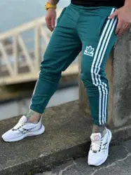 شلوار اسلش سه خط آدیداس سبز کله غازی