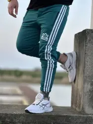 شلوار اسلش سه خط آدیداس سبز کله غازی