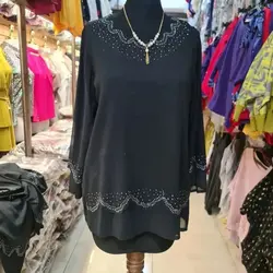 شومیز لیزری نگین کاری