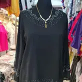 شومیز لیزری نگین کاری