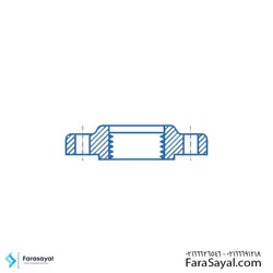 فلنج دنده ای گالوانیزه - فشار PN16 - ضخامت 15 میل - ایرانی - فروش انواع لوله و اتصالات