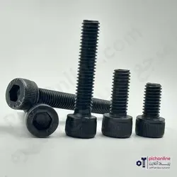 پیچ آلن باسر فولاد 8.8 مشکی ایرانی تمام رزوه 12 * 5