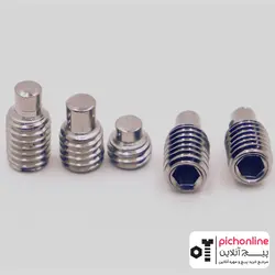 پیچ آلن مغزی استیل سر استوانه/نوک خلاصی (DIN-915)  20×90