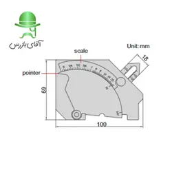 گیج جوشکاری کمبریج گیج اینسایز مدل 1-4835