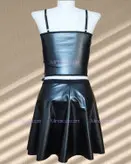 ست نیمتنه و دامن فانتزی  جنس پارچه چرم لکسی کد: 6904