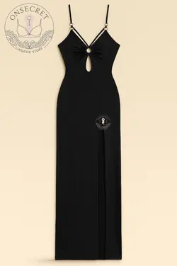 تونیک یقه حلقه‌ای زنانه از جنس کریستال اعلا کد: 9194 | 9195