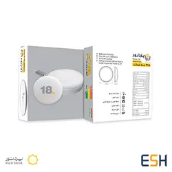 خرید و قیمت پنل تمام نور روکار گرد 18 وات سری ونوس یزدنور | الکتروشید