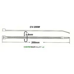 بست کمربندی 20CM (بسته 100 عدد)