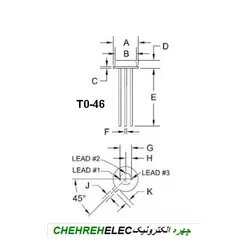 سنسور دما (LM35CH(TO46  فلزی
