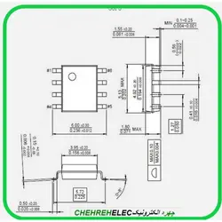 سنسور جريان (ACS712ELCTR-30A/SMD(SO8