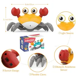 اسباب بازی خرچنگ سنسور دار walking crab