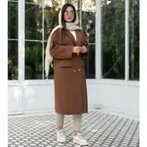 بارانی زنانه بدون آستر بلند مدل آوا - کد 4101