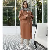 بارانی زنانه بدون آستر بلند مدل آوا - کد 4101