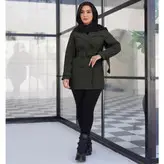 بارانی زنانه کوتاه آستر دار مدل سوگل - کد 4103