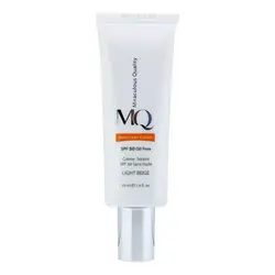 کرم ضدآفتاب رنگی ضد لک ام‌کیو با SPF50، مدل LIGHT BEIGE، مناسب انواع پوست، حجم 55 میلی‌لیتر