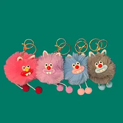 جاکلیدی آویز کیف پشمالو عروسک دندون دراز 33006 - هانیکده