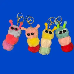 جاکلیدی آویز کیف پشمالو مدل کرمی 33004