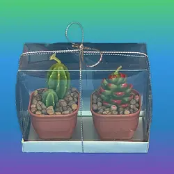 شمع کاکتوس دکوری تزیینی 2 عددی 33101 - هانیکده