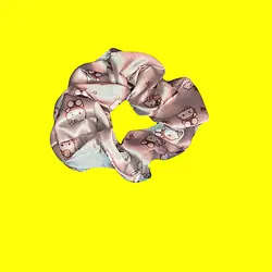 کش مو ساتن طرح خرس بزرگ 31152 - هانیکده