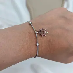 دست بند استیل خلخال ماری با پلاک &raquo; فروشگاه خط گالری