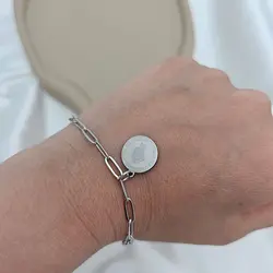 دستبند استیل الیزابت زنجیر بیضی &raquo; فروشگاه خط گالری