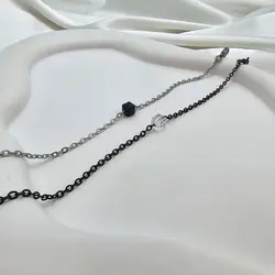 دستبند کرستالی هفت رنگ استیل خاص &raquo; فروشگاه خط گالری