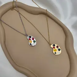 گردنبند استیل پالت رنگ &raquo; فروشگاه خط گالری