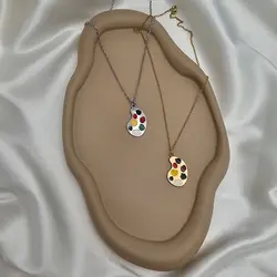 گردنبند استیل پالت رنگ &raquo; فروشگاه خط گالری