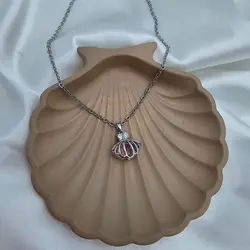 گردنبند جواهری صدف و مروارید &raquo; فروشگاه خط گالری