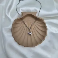 گردنبند جواهری صدف و مروارید &raquo; فروشگاه خط گالری