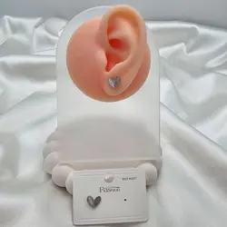 گوشواره ی قلب مینیمال صدفی &raquo; فروشگاه خط گالری