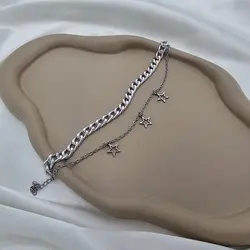 دستبند دو ردیف ستاره کد 0202 &raquo; فروشگاه خط گالری